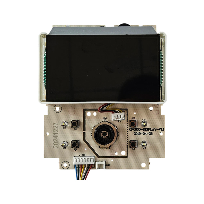 How does the industrial control circuit board for an electric pressure cooker LCD achieve real-time closed-loop control of pressure, temperature, and time?